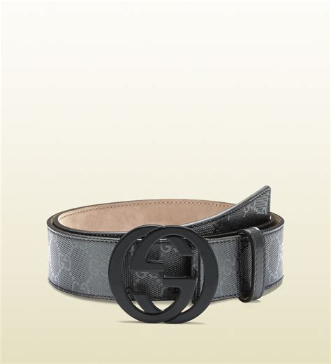 grey gucci imprime belt|gucci belt black and grey.